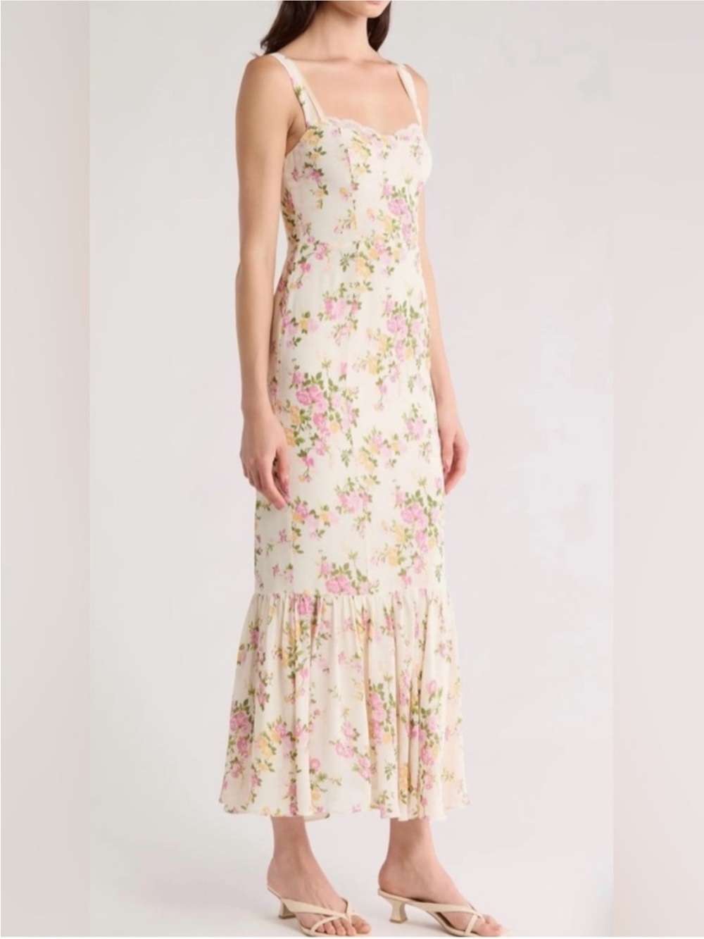 Reformation Irisa Floral Trumpet Dress - Picture 3 of 10